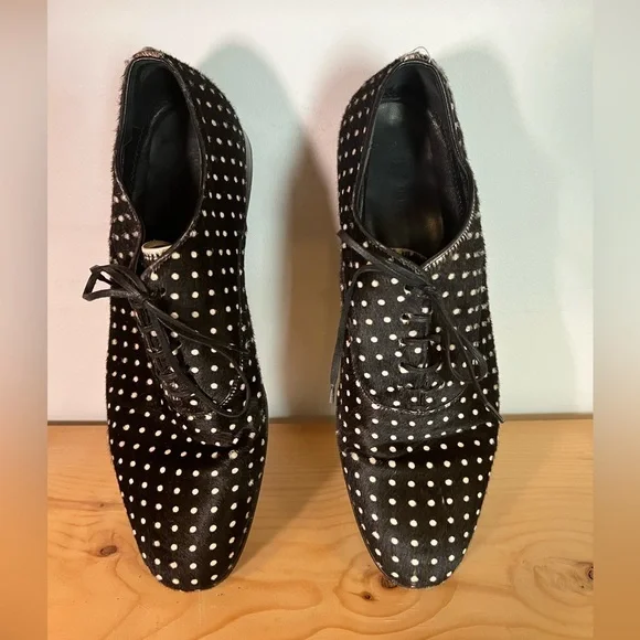 Vintage Alexander McQueen Calf Hair Lace Ups - Picture 3 of 7